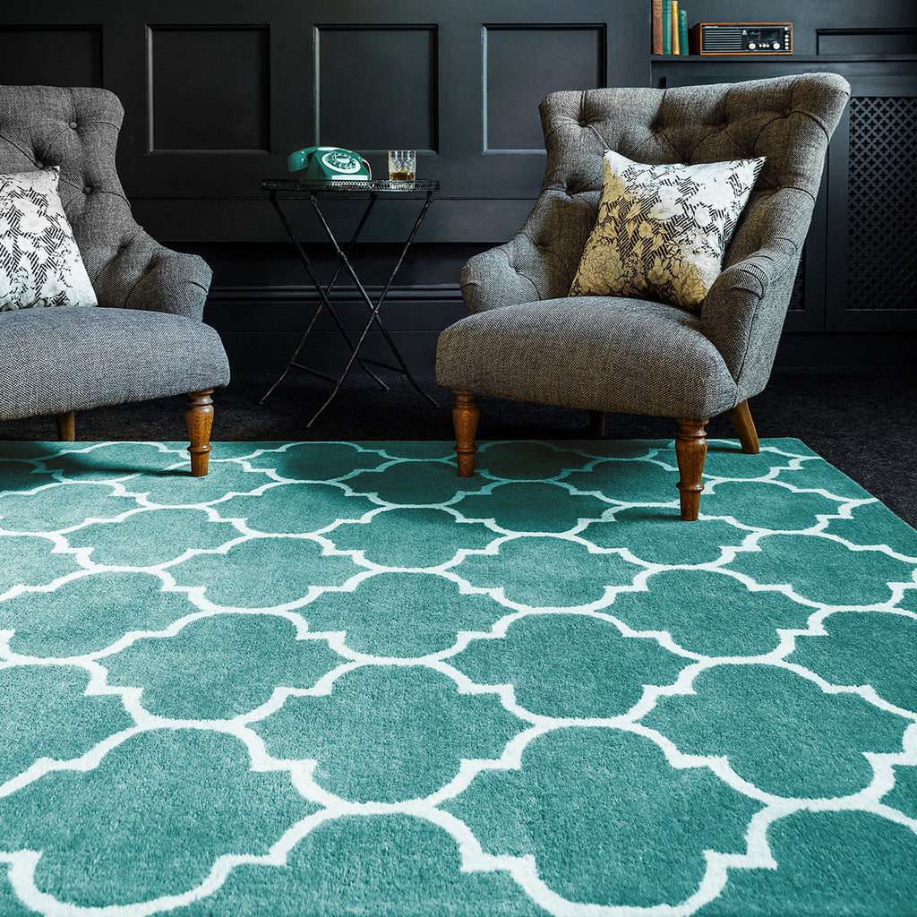 Asiatic Albany Ogee Duck Egg Rug