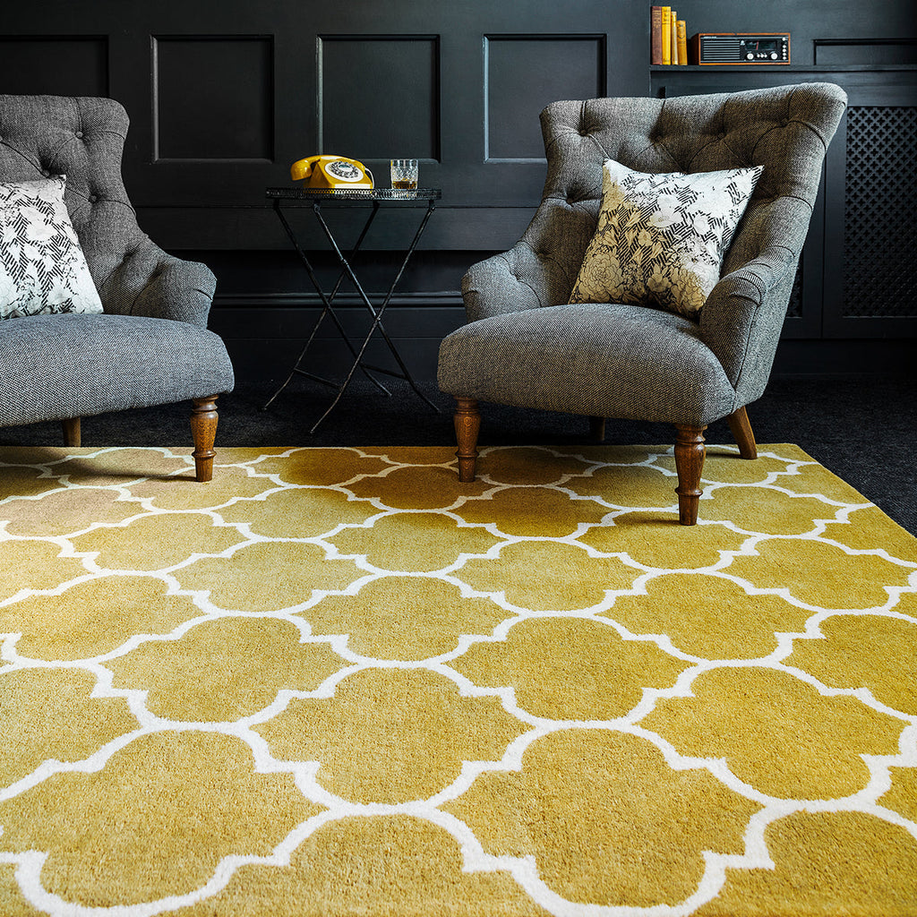 Asiatic Albany Ogee Ochre Rug