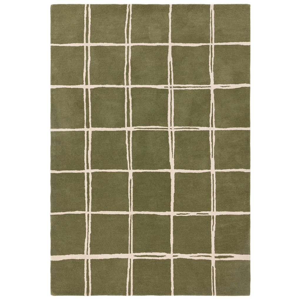 Asiatic Albany Grid Olive Rug