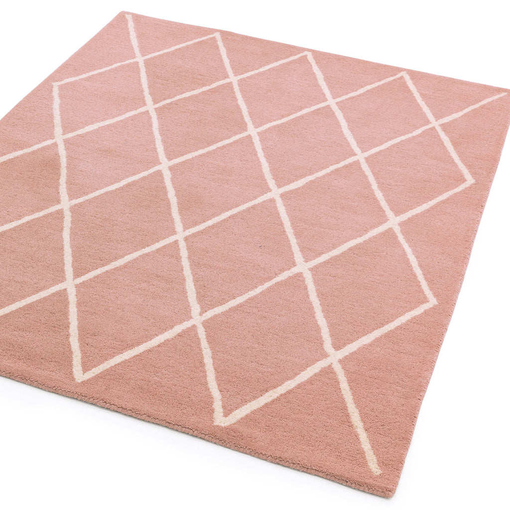 Asiatic Albany Diamond Pink Rug