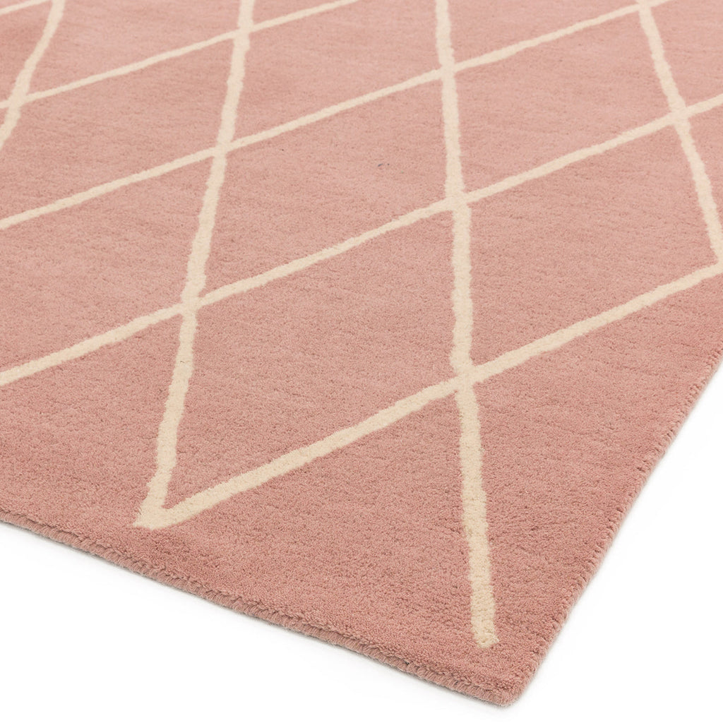 Asiatic Albany Diamond Pink Rug