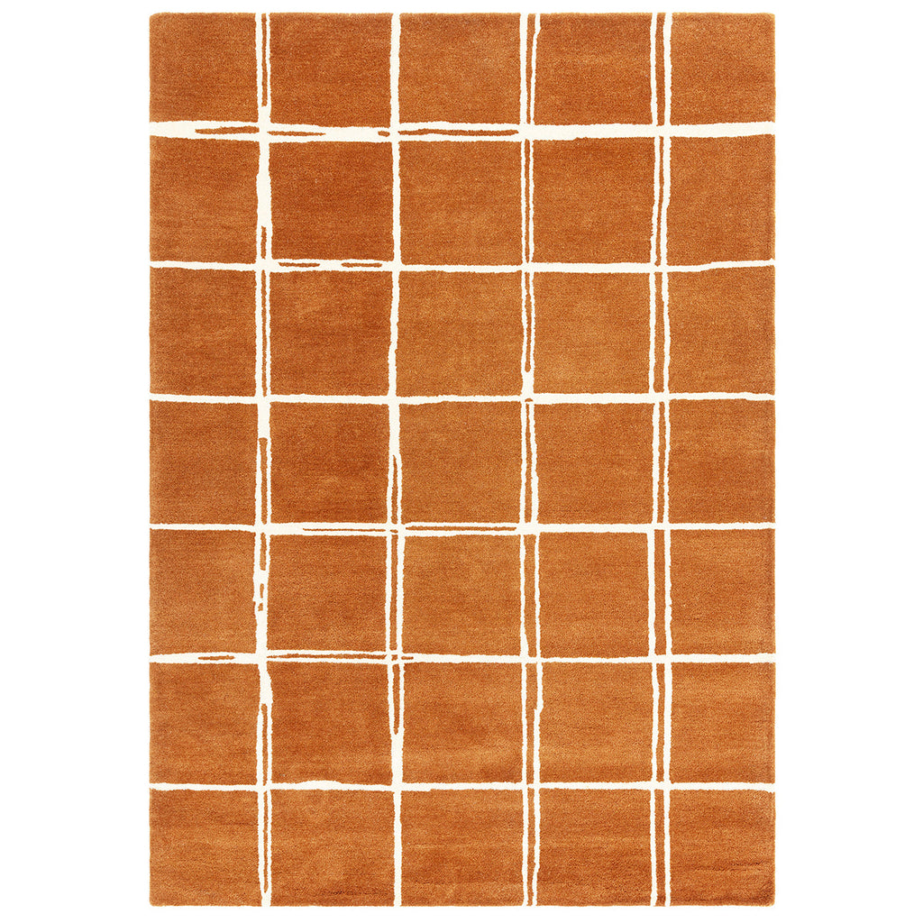 Asiatic Albany Grid Rust Rug