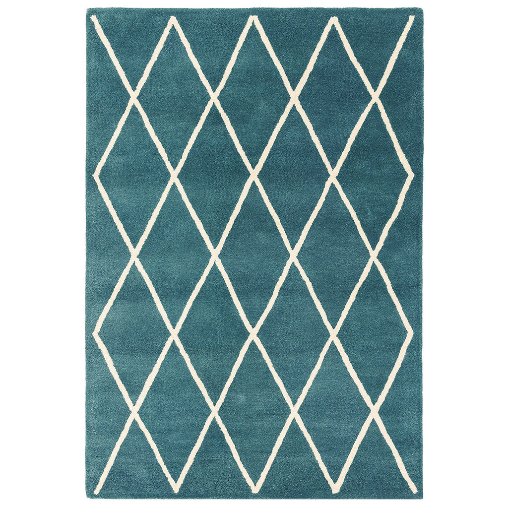 Asiatic Albany Diamond Teal Rug