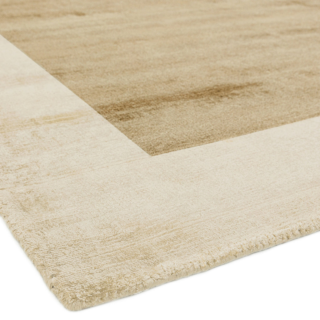 Asiatic Blade Border Putty Champagne Rug