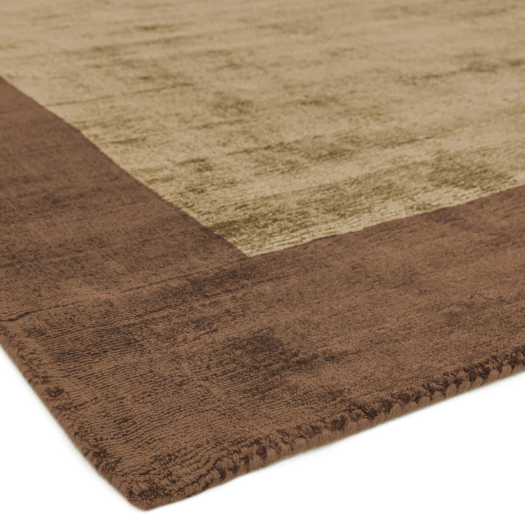 Asiatic Blade Border Choco Mocha Rug