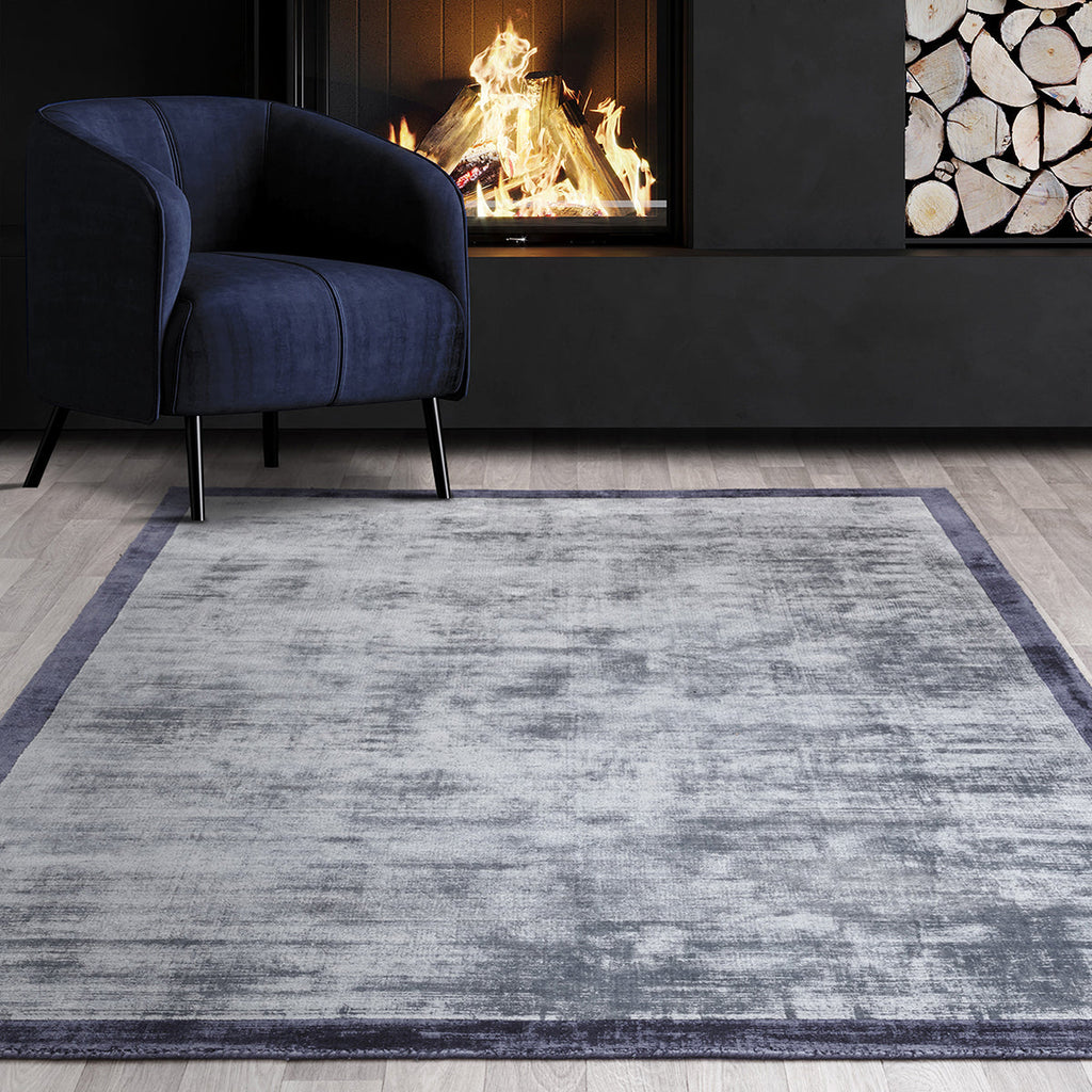 Asiatic Blade Border Airforce Navy 06 Rug