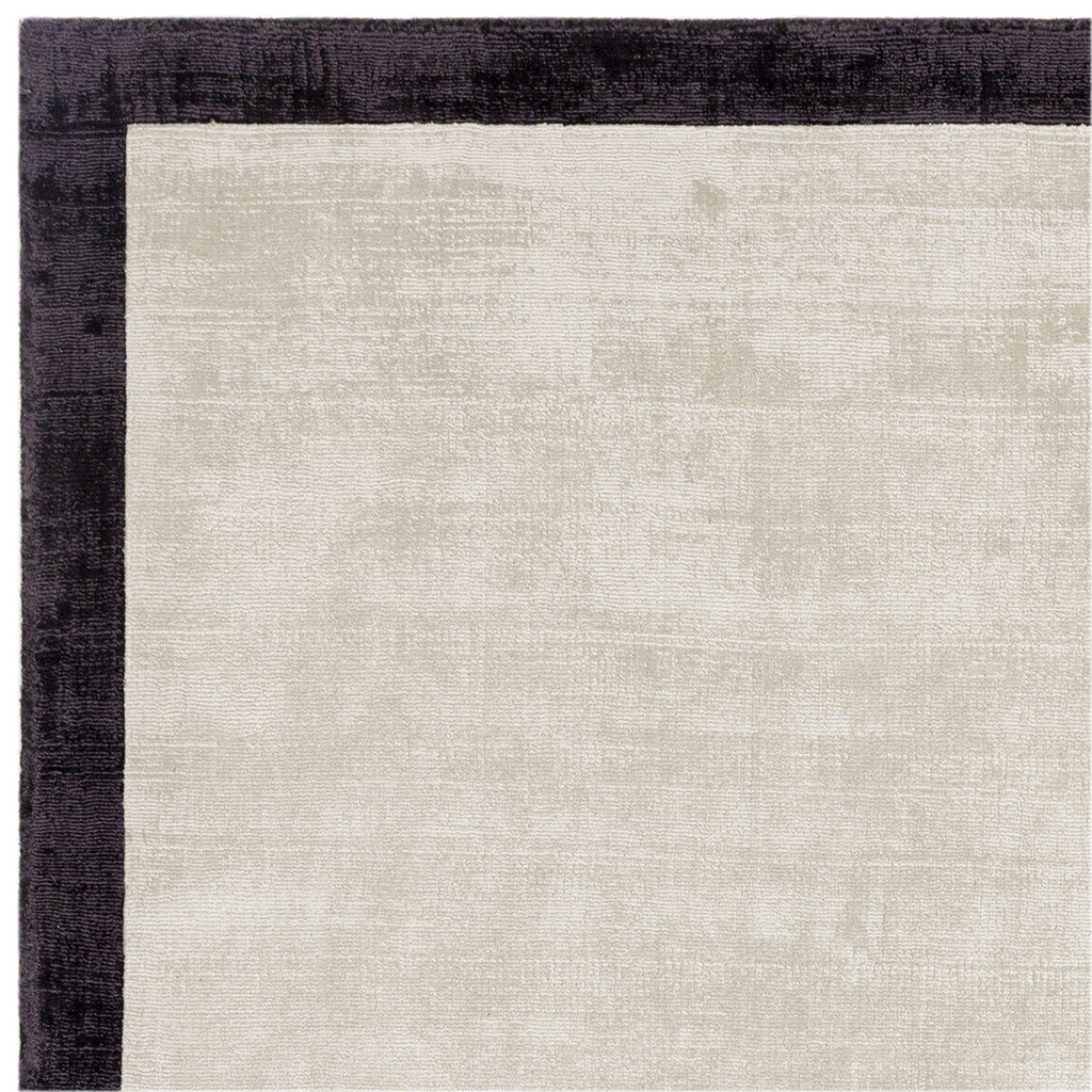 Asiatic Blade Border Putty Charcoal 10 Rug