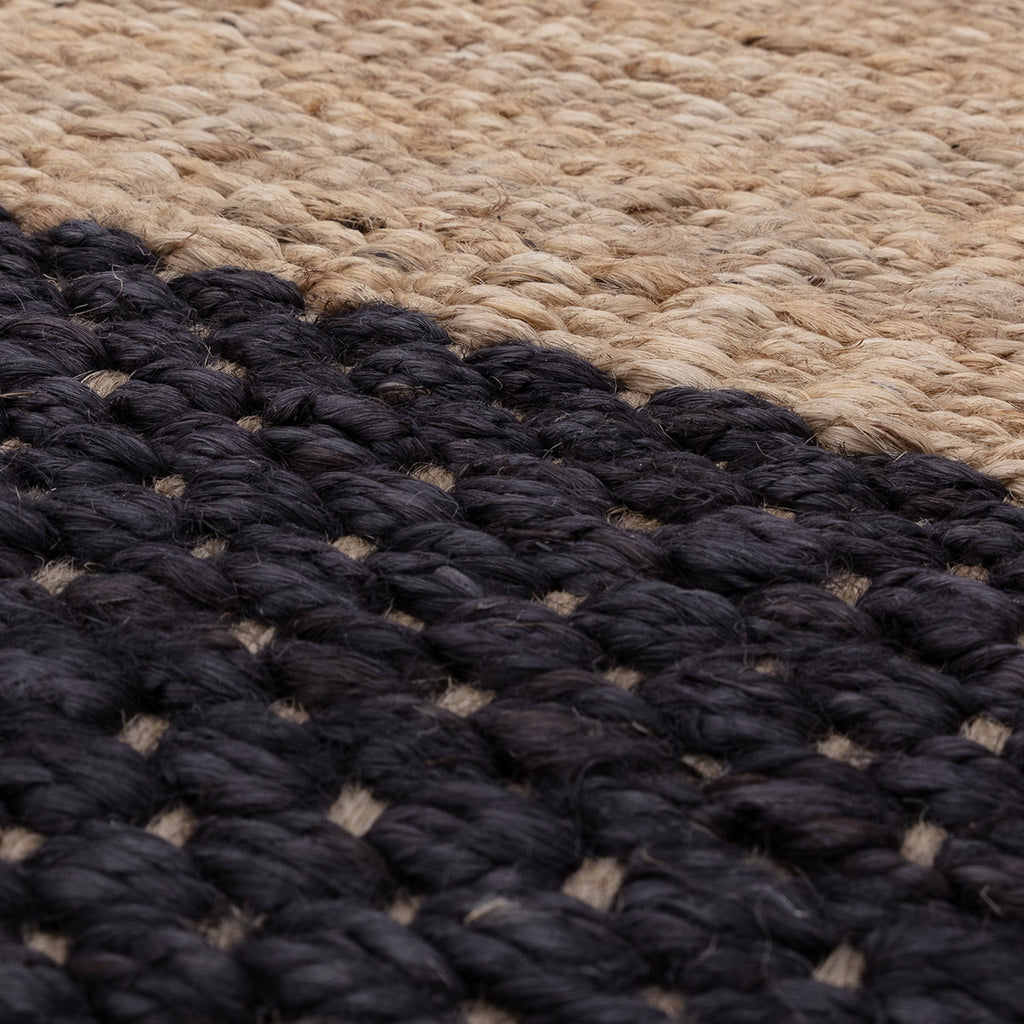 Asiatic Cedar Charcoal Natural Rug