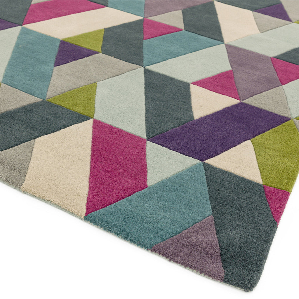Asiatic Funk Chevron Blue Green Rug