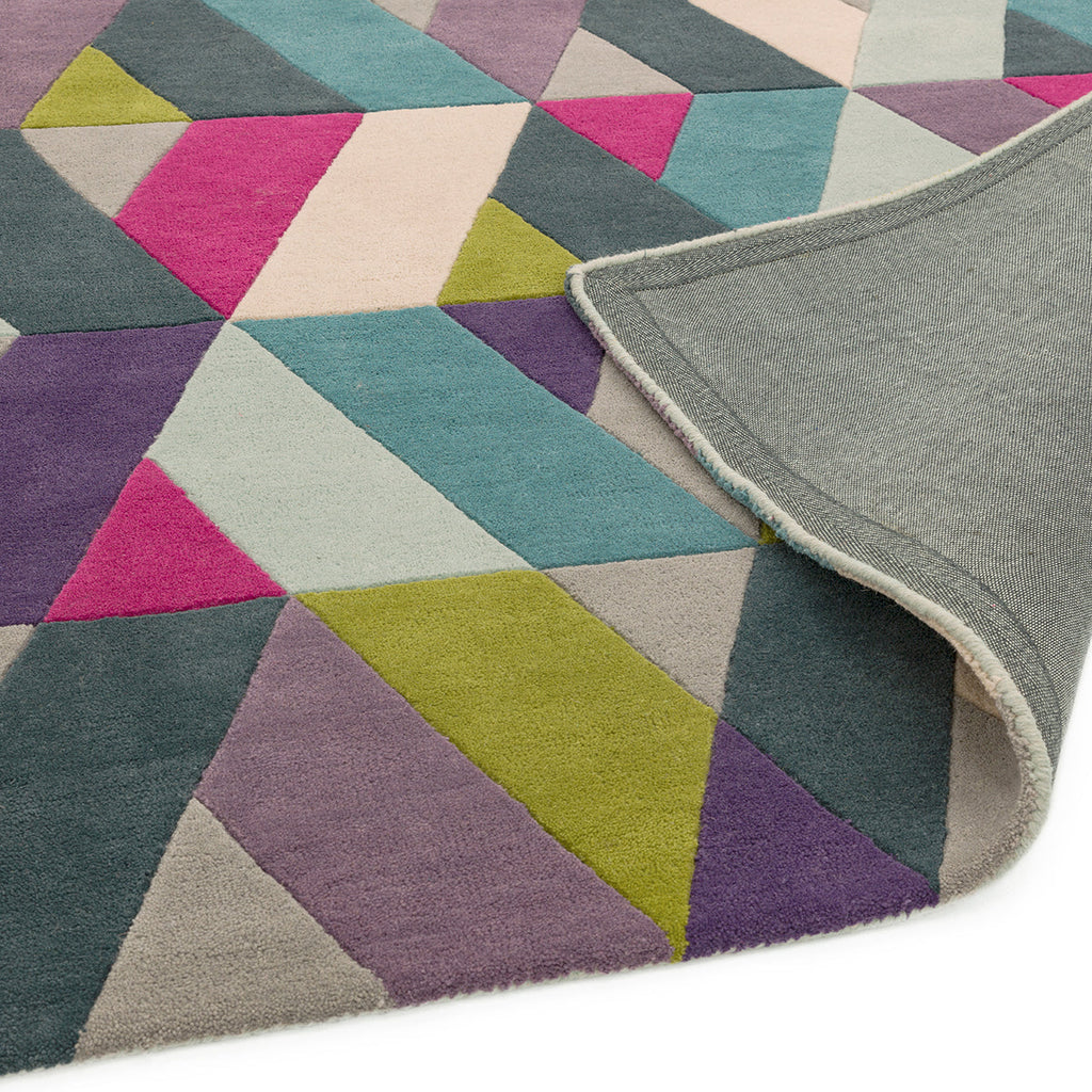 Asiatic Funk Chevron Blue Green Rug