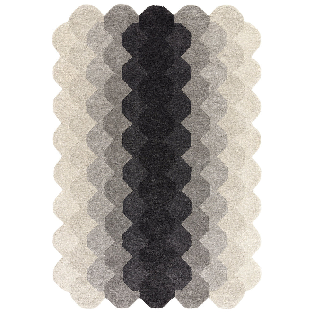 Asiatic Hive Charcoal Rug