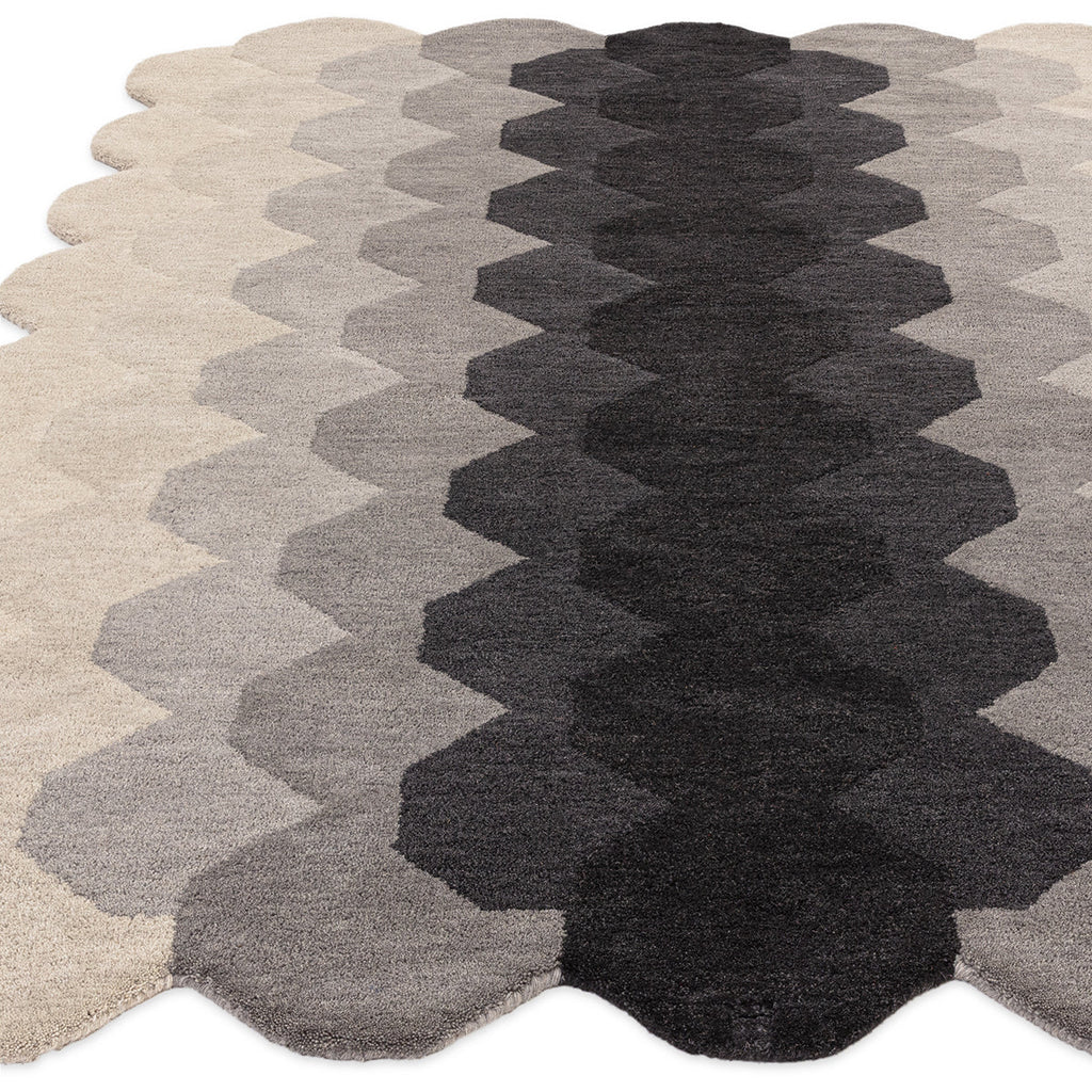 Asiatic Hive Charcoal Rug