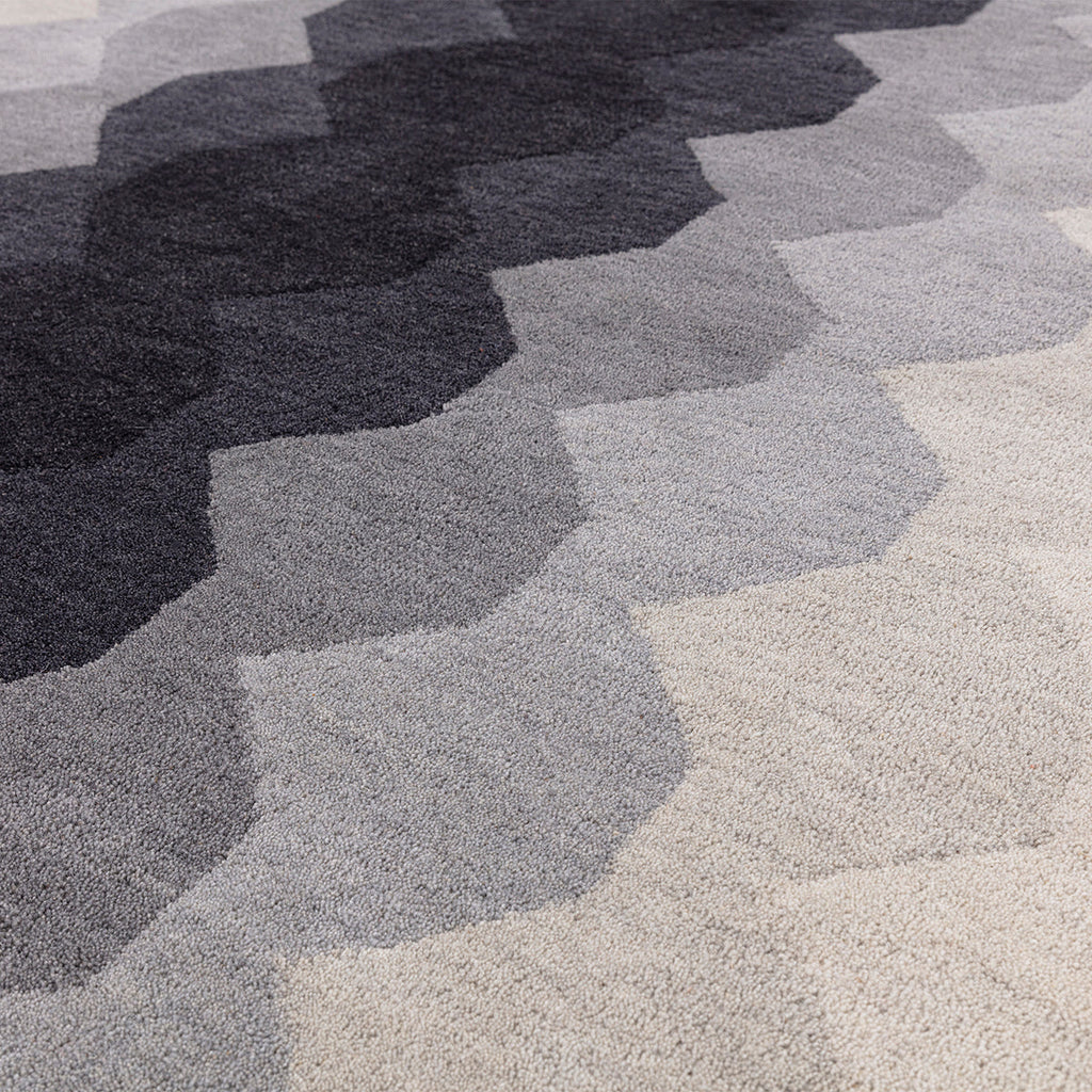Asiatic Hive Charcoal Rug