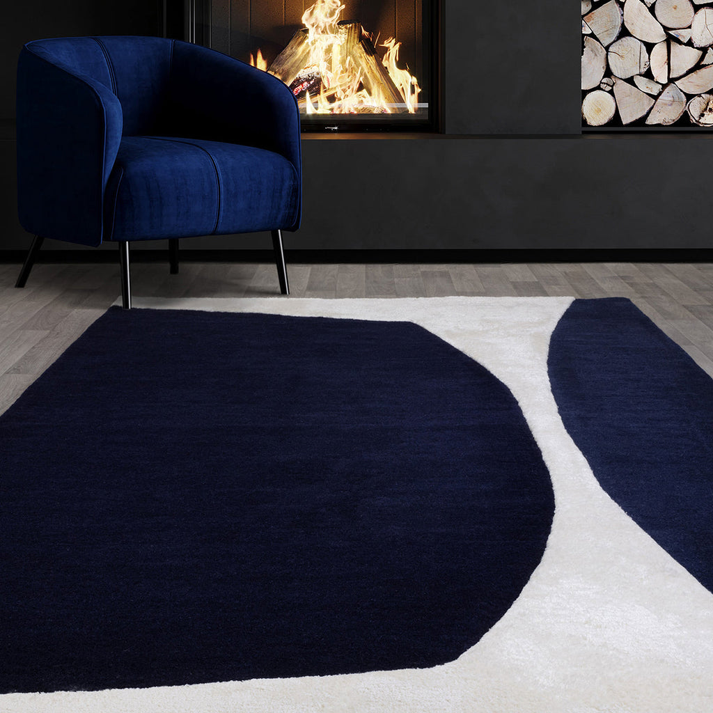 Asiatic Matrix 102 Signature Indigo Rug