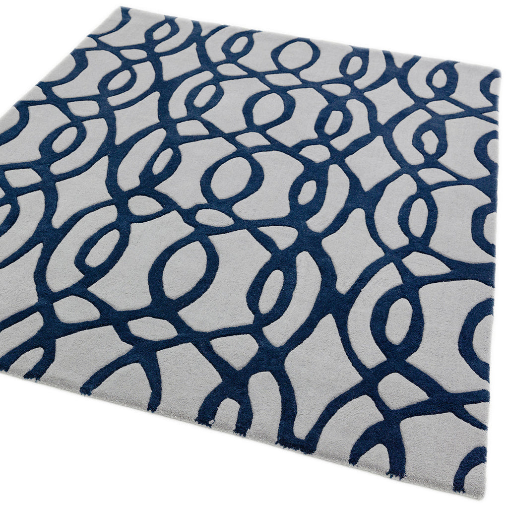 Asiatic Matrix Max 36 Wire Blue Rug