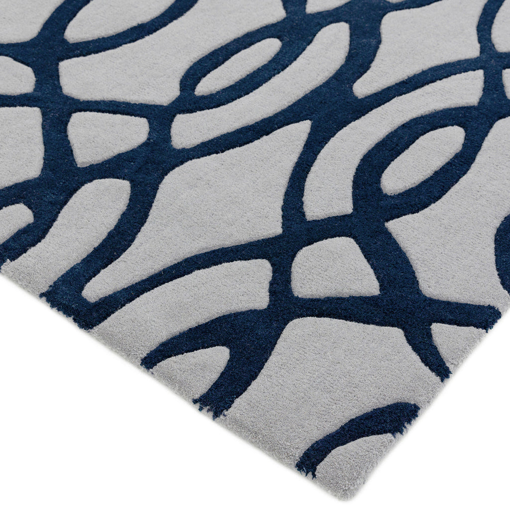 Asiatic Matrix Max 36 Wire Blue Rug