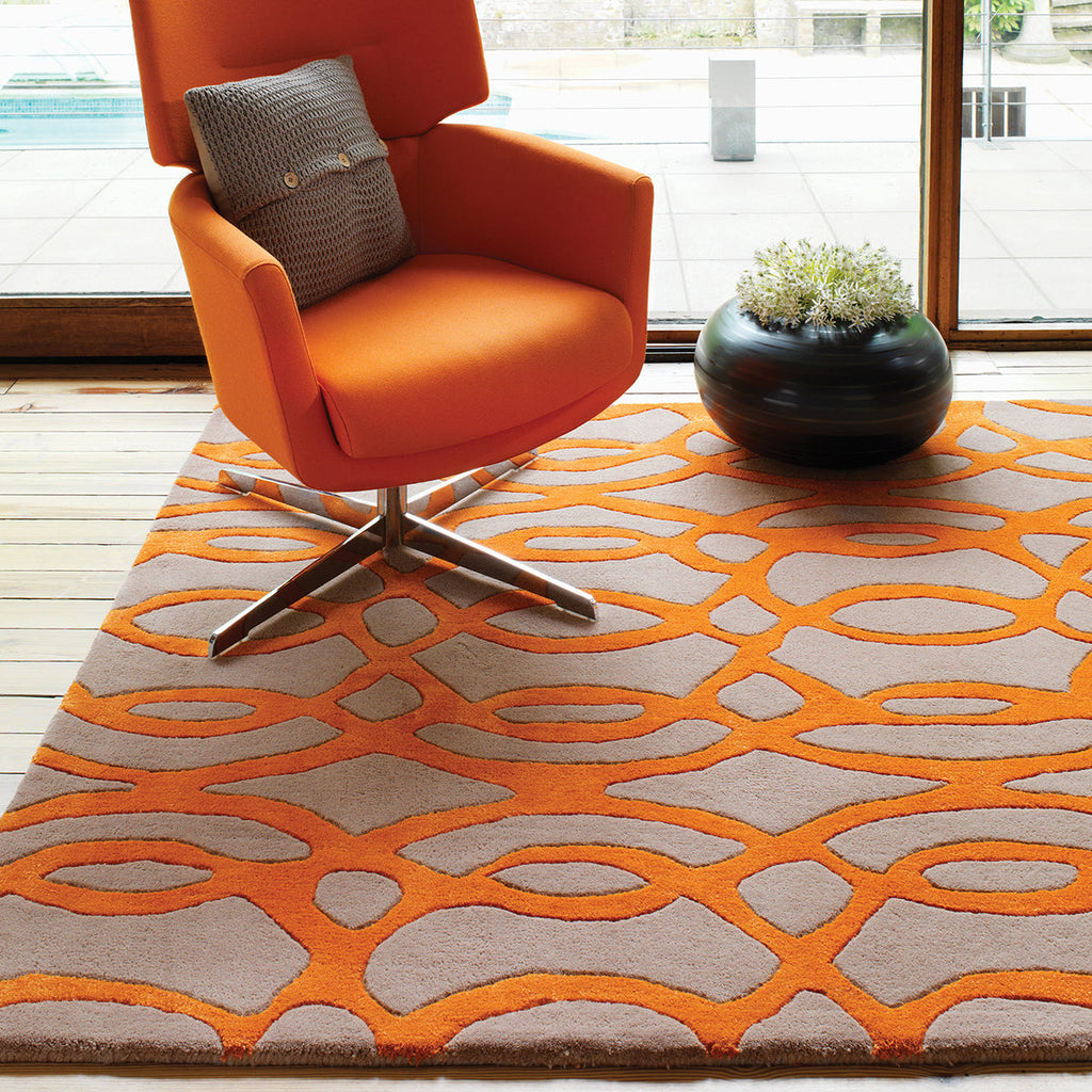 Asiatic Matrix Max 37 Wire Orange Rug