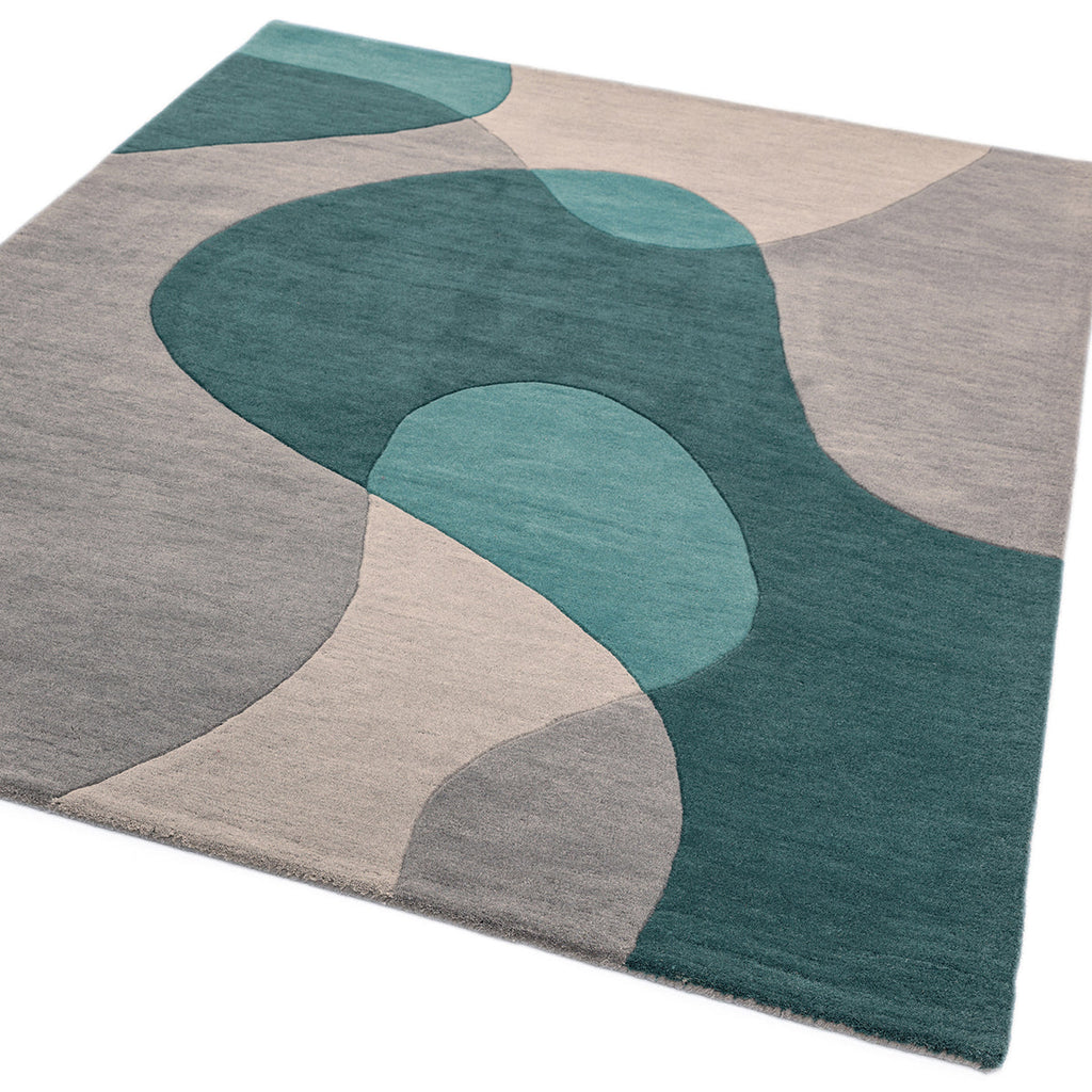 Asiatic Matrix Max 57 Arc Teal Rug