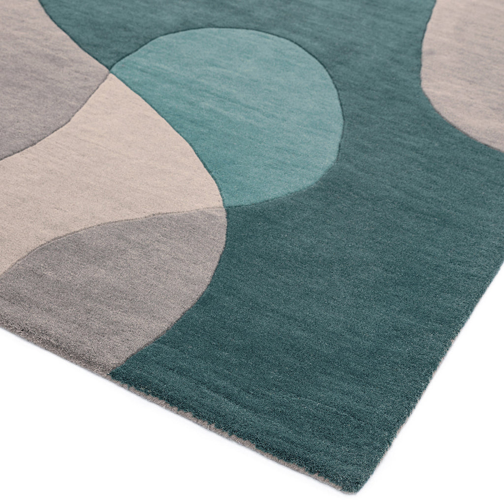 Asiatic Matrix Max 57 Arc Teal Rug