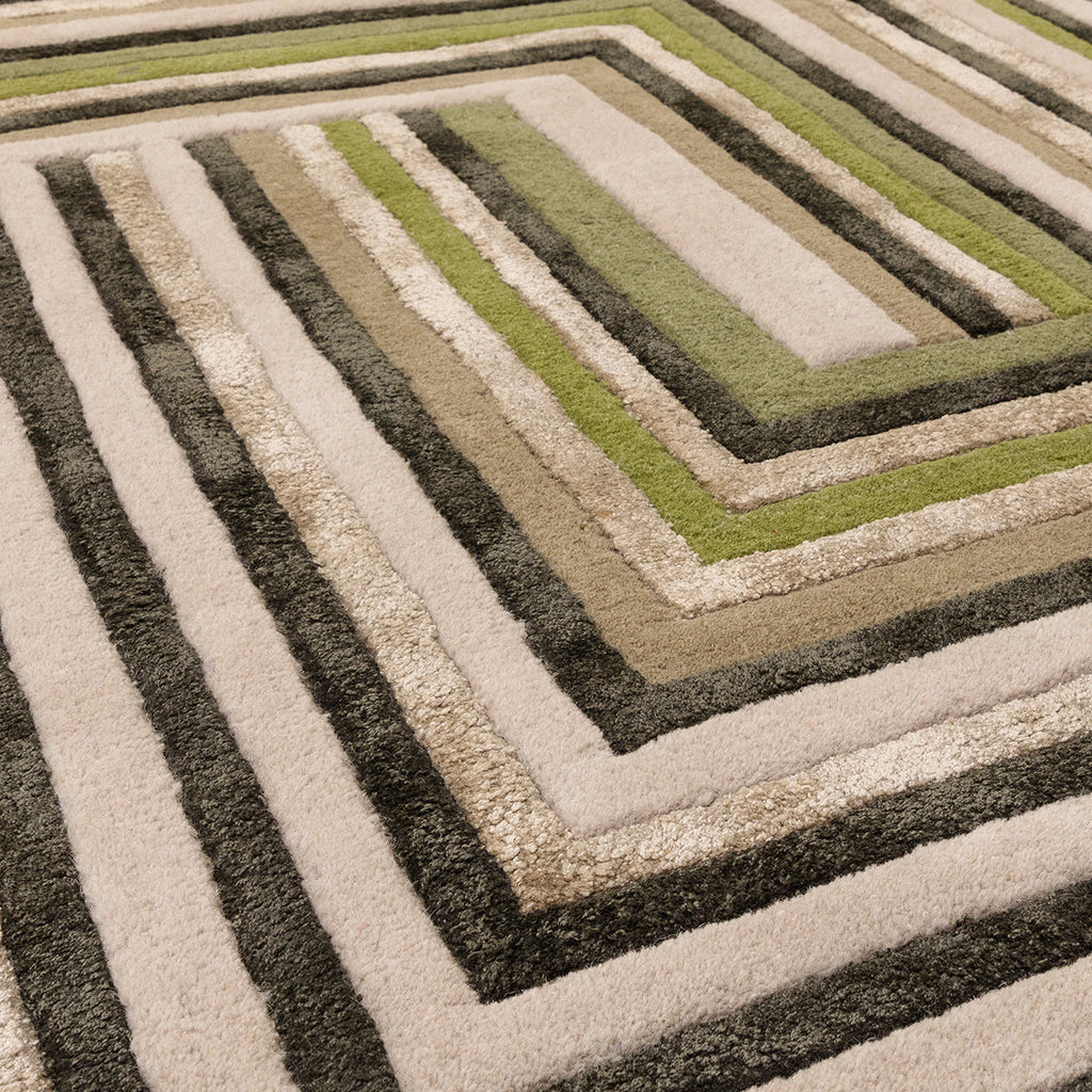 Asiatic Matrix Network Forest Rug