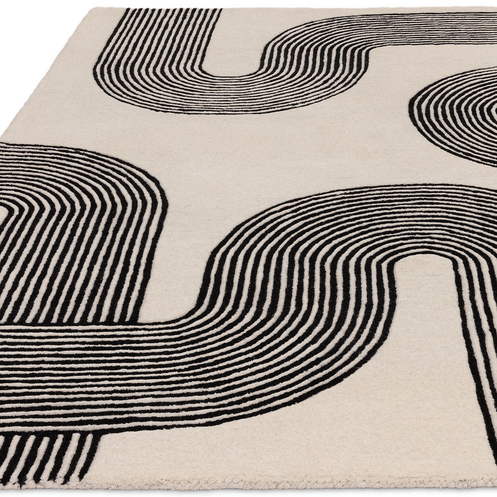 Asiatic Matrix 87 Arches Black Rug