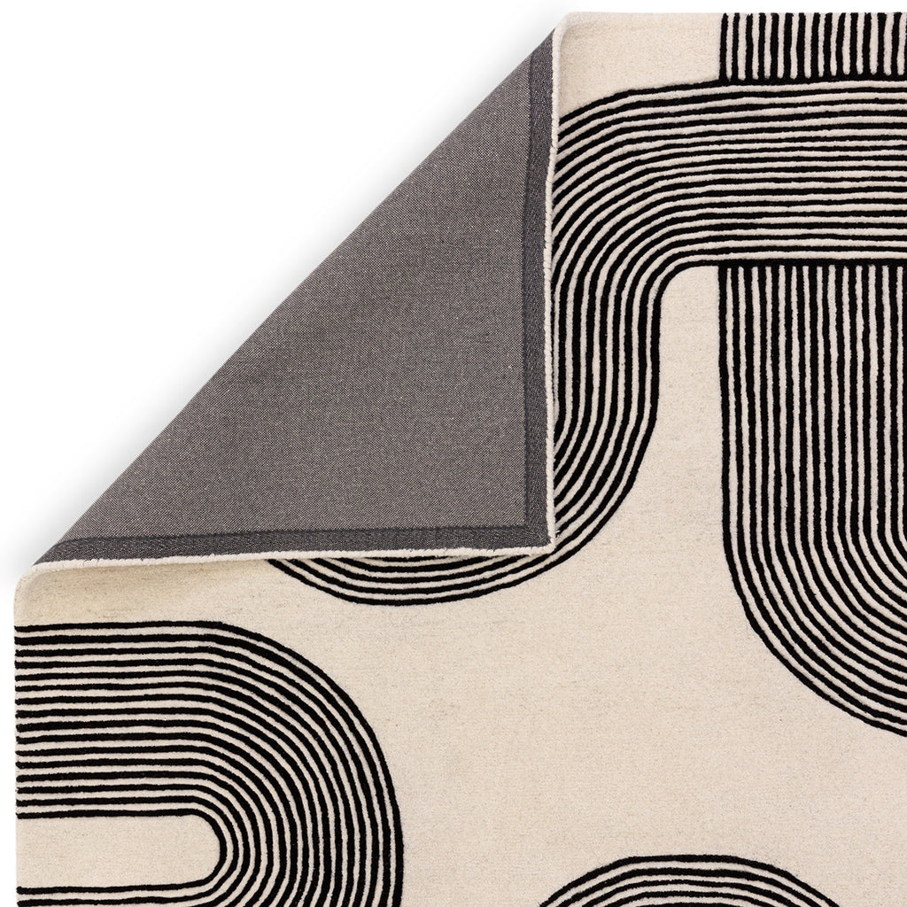 Asiatic Matrix 87 Arches Black Rug