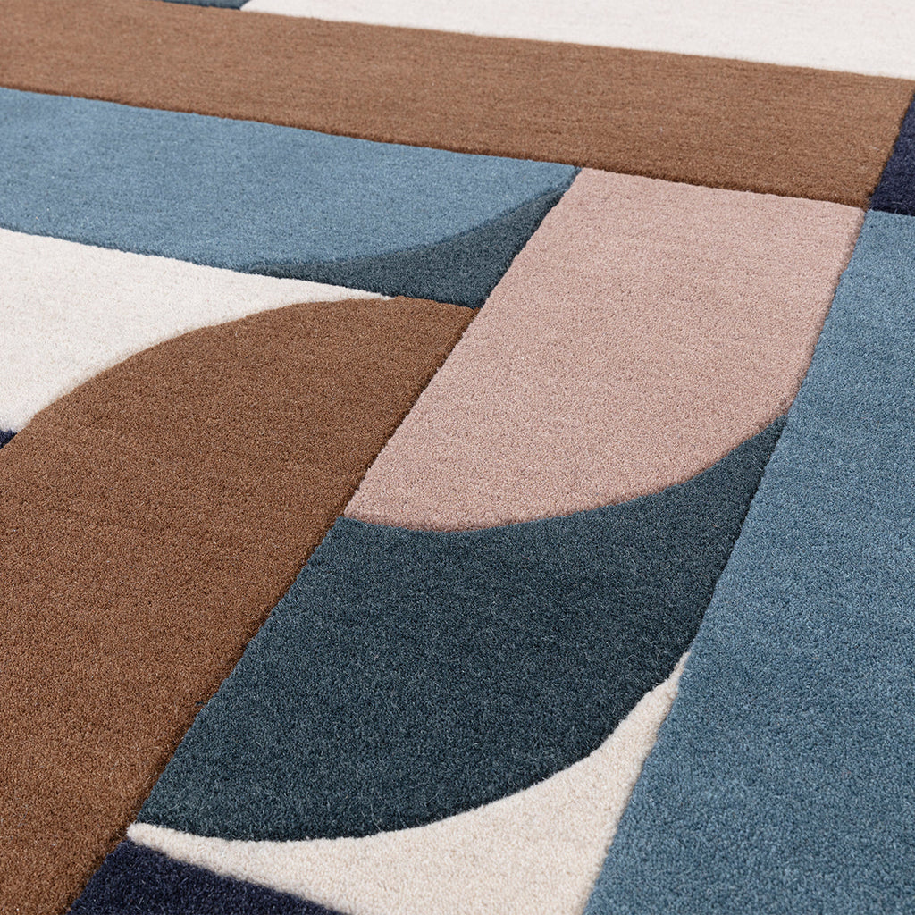 Asiatic Matrix 89 Klotski Teal Rug