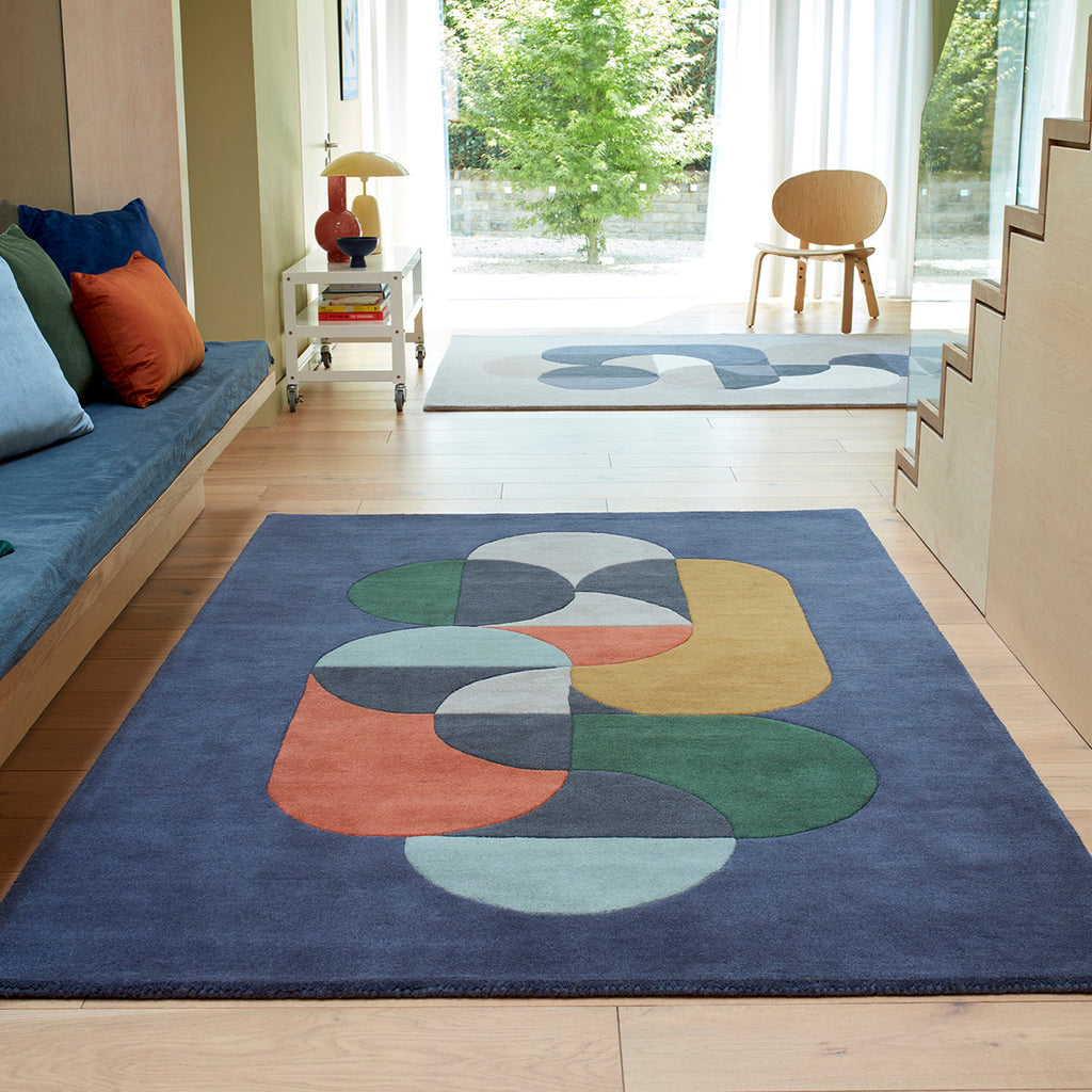 Asiatic Matrix 91 Statement Navy Rug