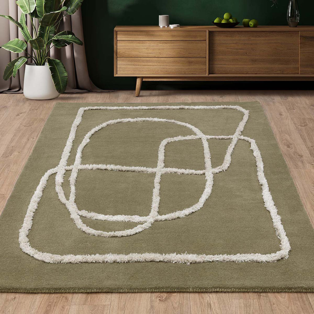 Asiatic Matrix Infinity Sage Rug