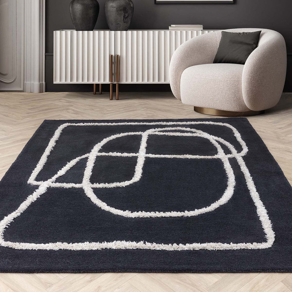 Asiatic Matrix Infinity Charcoal Rug