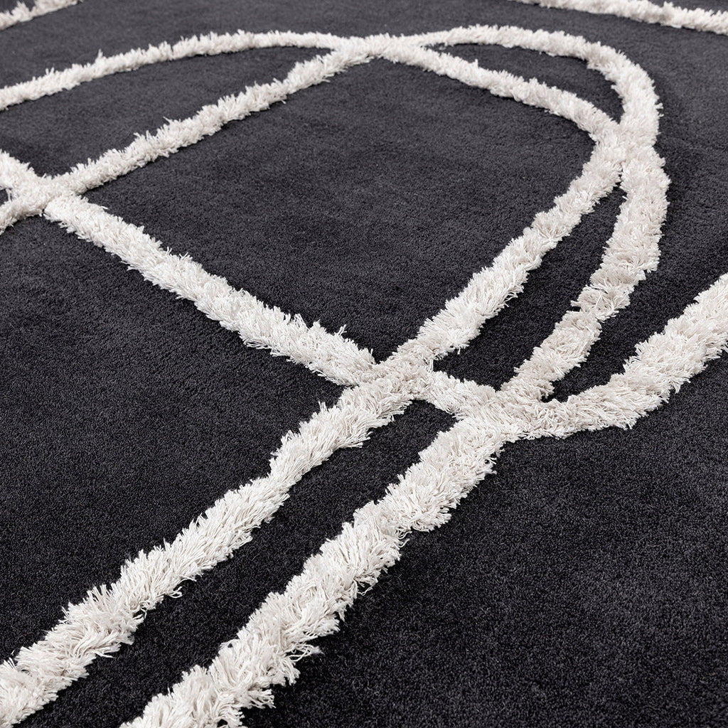 Asiatic Matrix Infinity Charcoal Rug