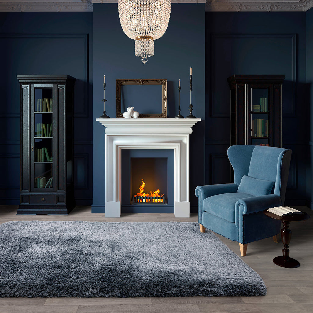 Asiatic Plush Airforce Blue Rug