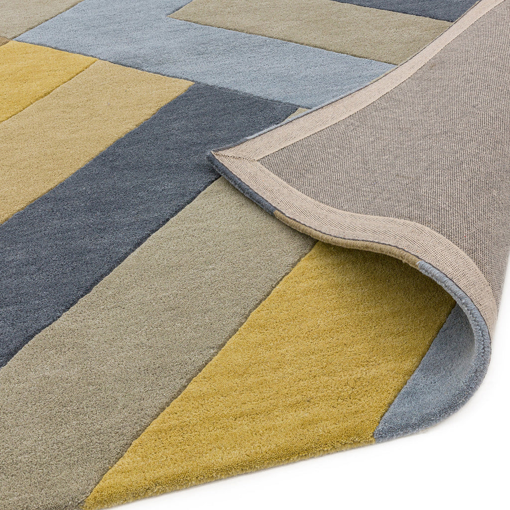 Asiatic Reef 02 Big Zig Ochre Grey Rug