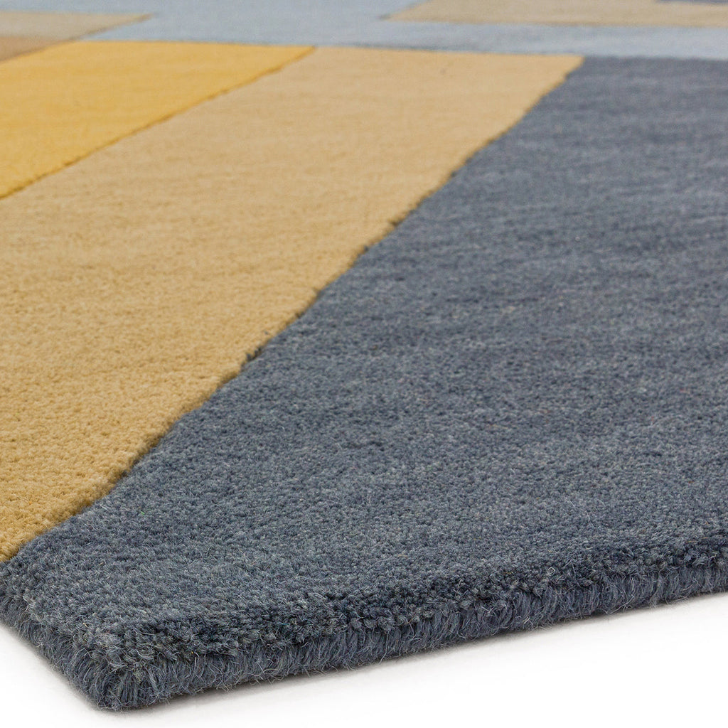 Asiatic Reef 02 Big Zig Ochre Grey Rug
