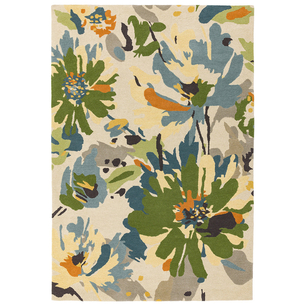 Asiatic Reef 11 Floral Green Multi Rug