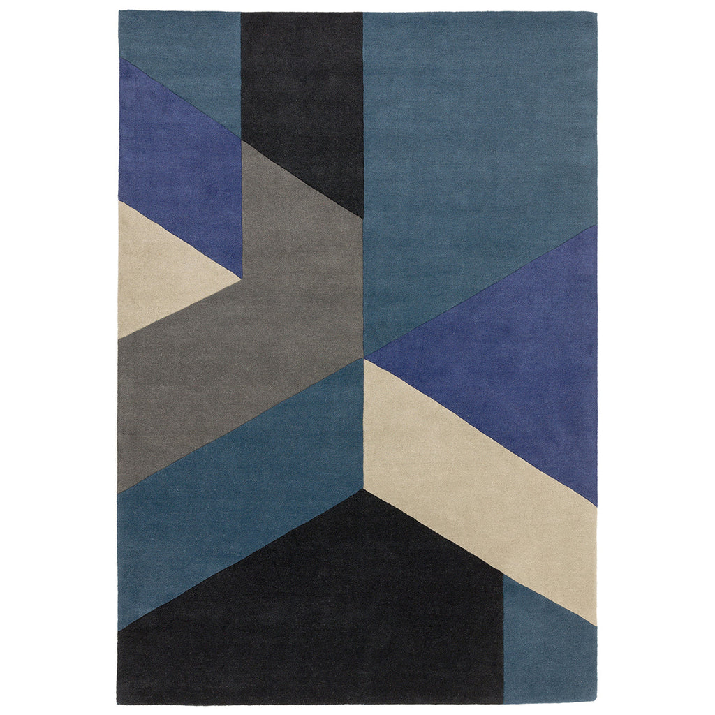 Asiatic Reef 13 Big Geo Blue Rug