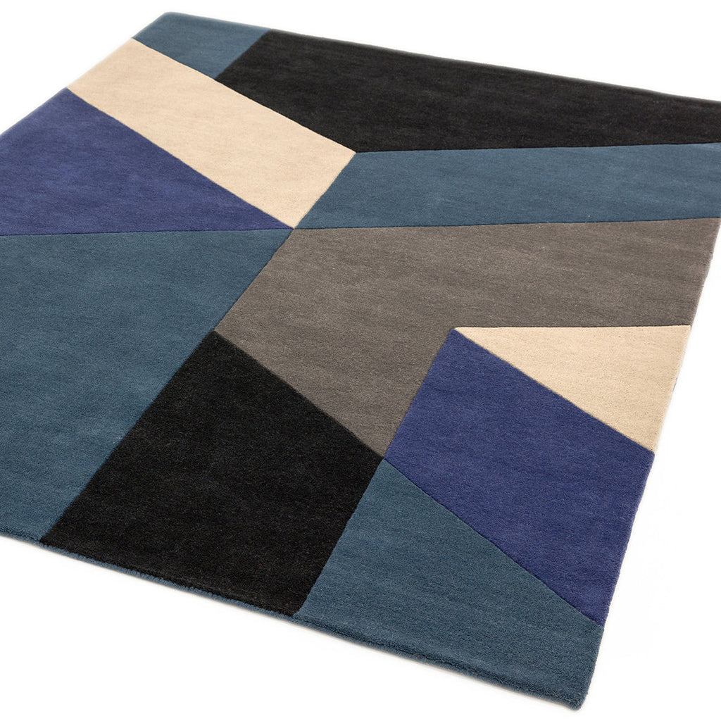 Asiatic Reef 13 Big Geo Blue Rug