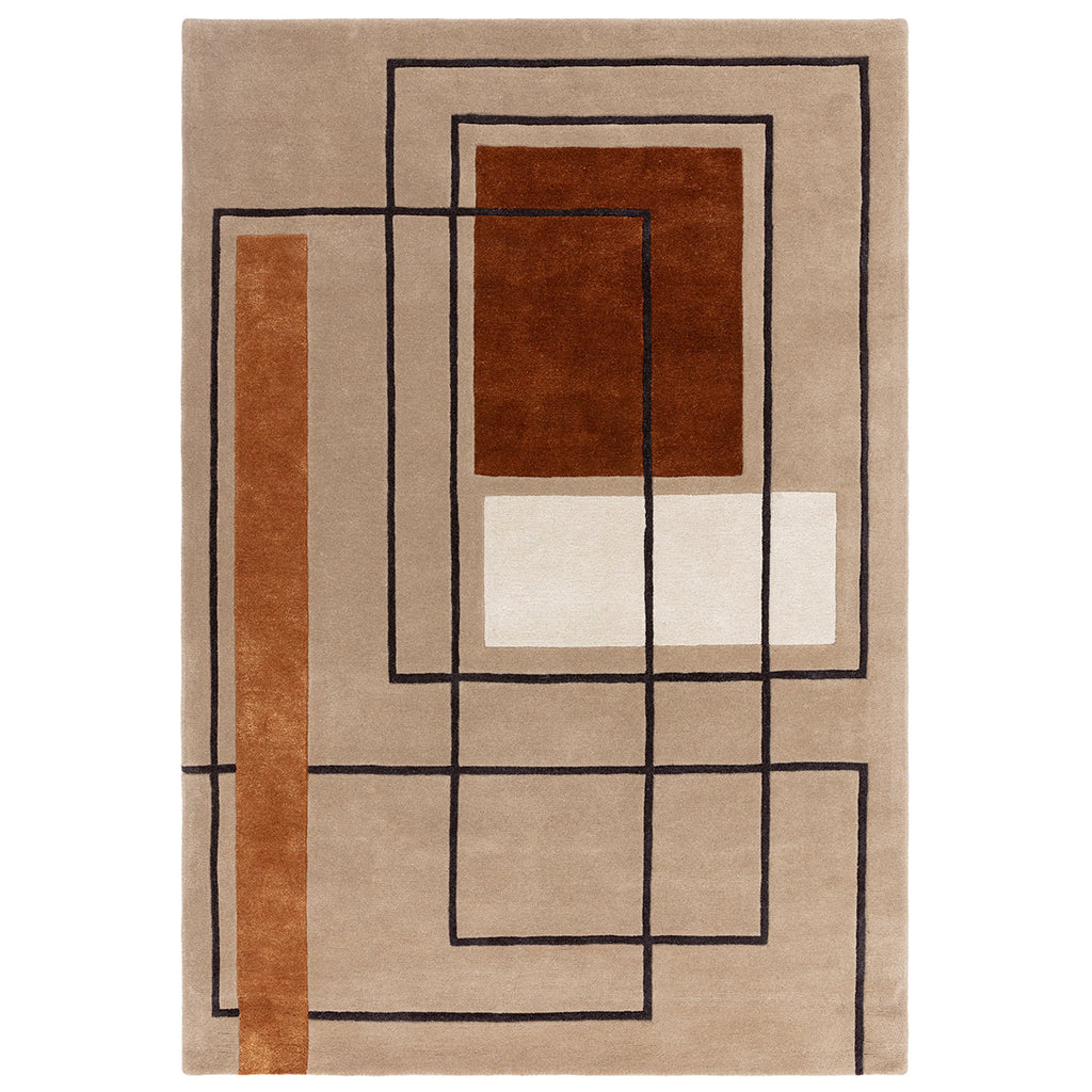 Asiatic Reef 20 Outline Terracotta Rug
