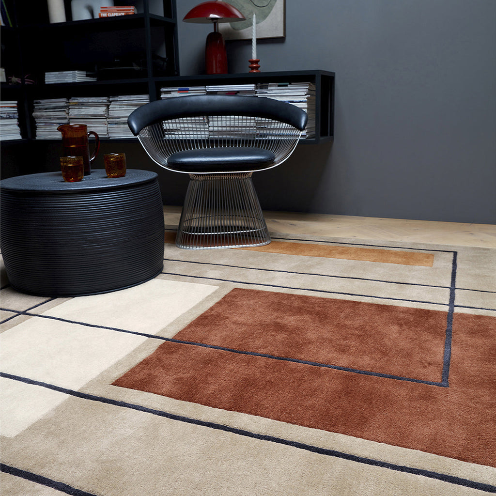 Asiatic Reef 20 Outline Terracotta Rug