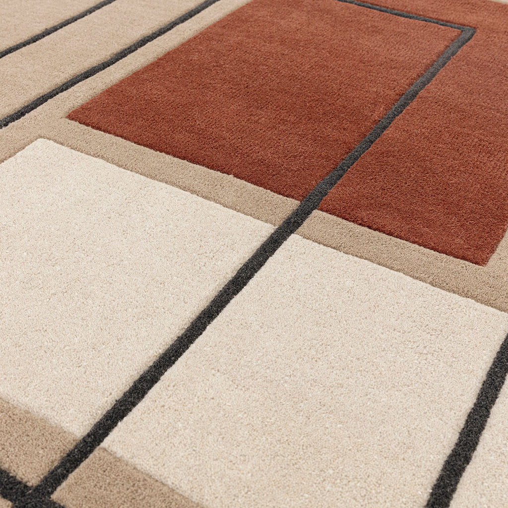 Asiatic Reef 20 Outline Terracotta Rug