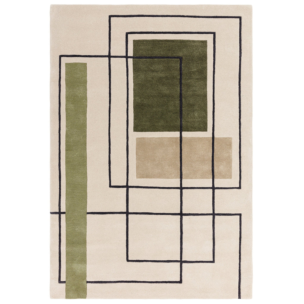 Asiatic Reef 21 Outline Khaki Rug
