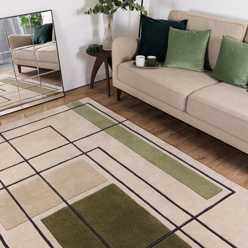 Asiatic Reef 21 Outline Khaki Rug