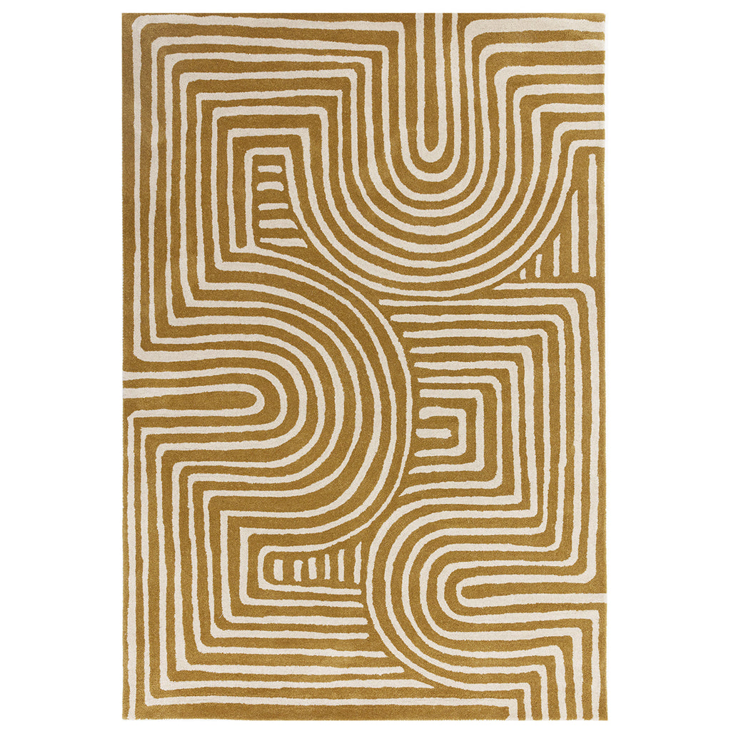 Asiatic Reef 28 Curve Ochre Rug