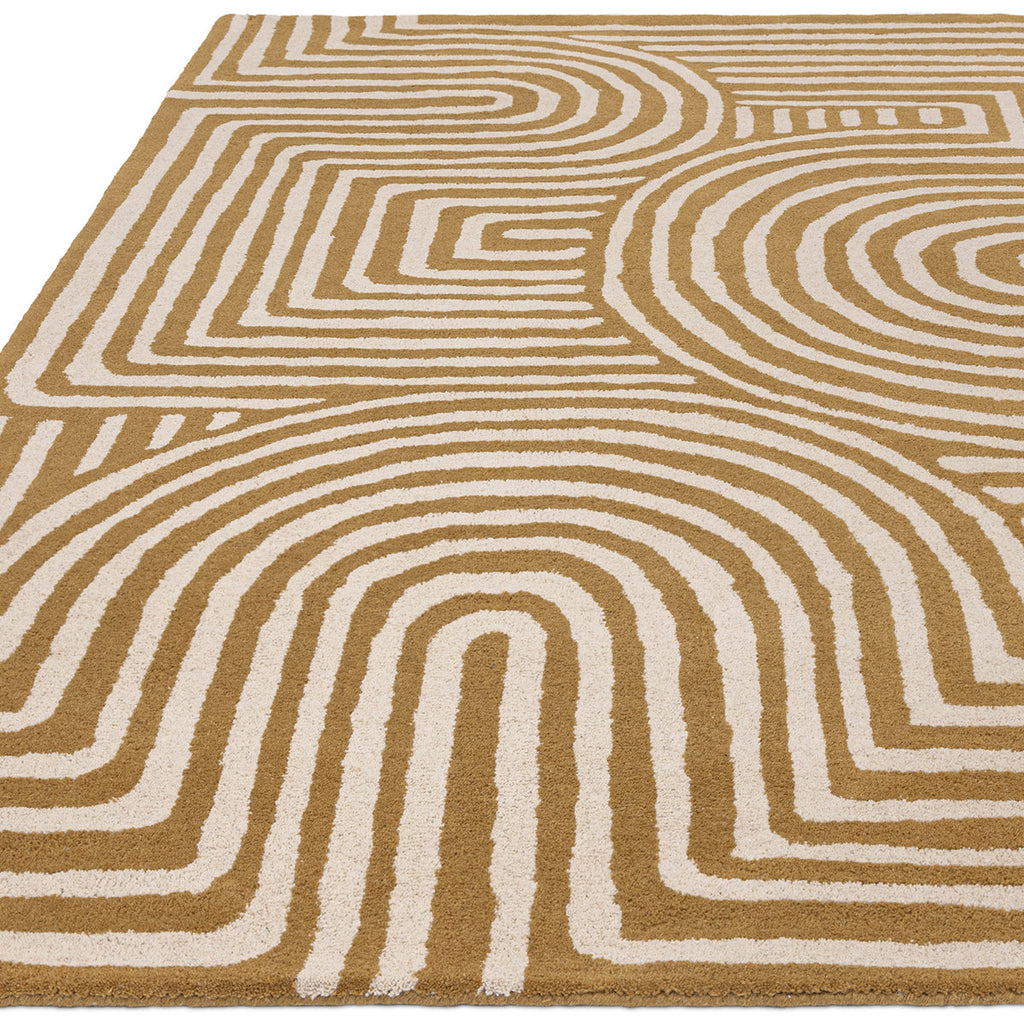 Asiatic Reef 28 Curve Ochre Rug