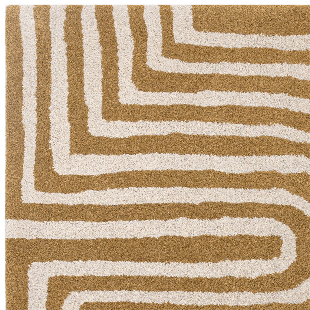 Asiatic Reef 28 Curve Ochre Rug