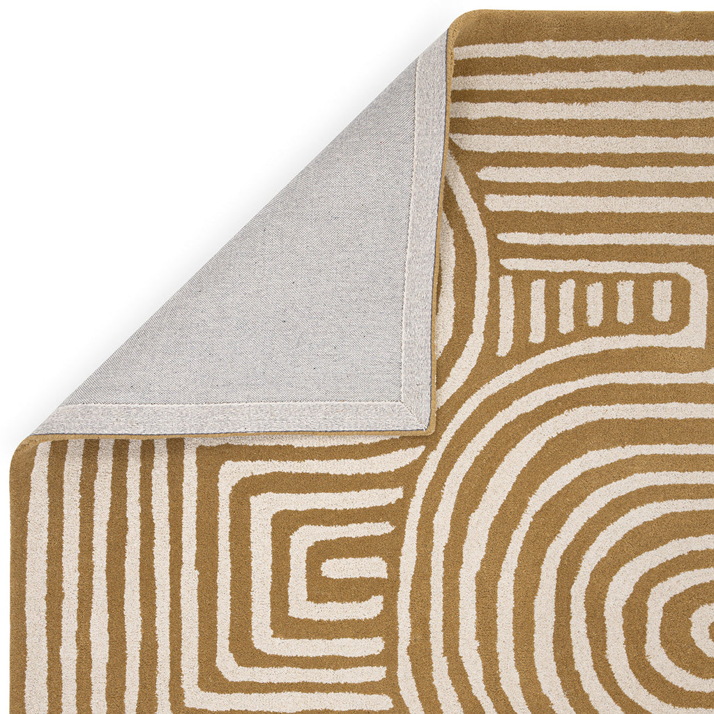 Asiatic Reef 28 Curve Ochre Rug