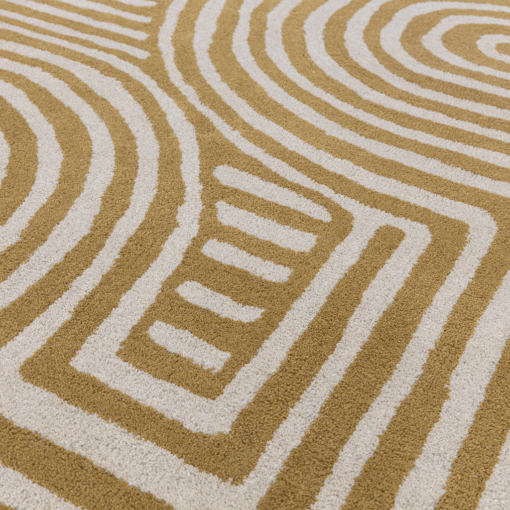 Asiatic Reef 28 Curve Ochre Rug