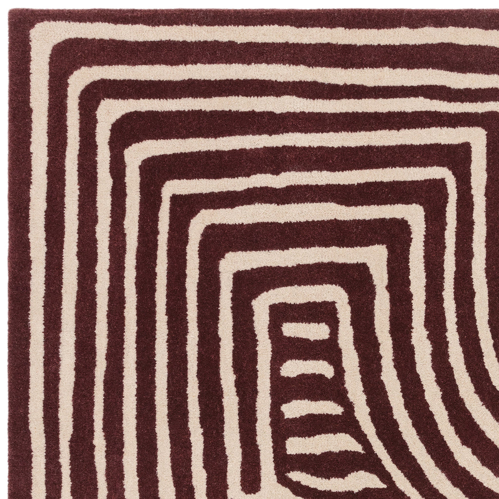 Asiatic Reef 29 Curve Plum Rug