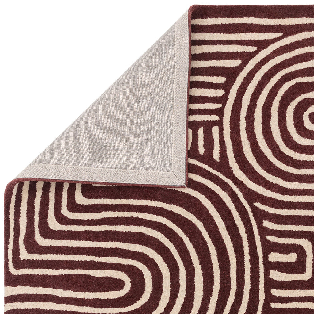 Asiatic Reef 29 Curve Plum Rug