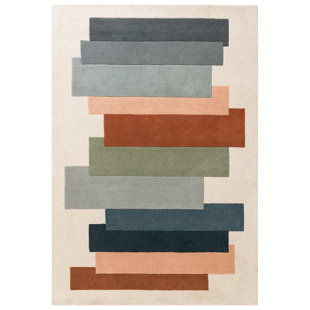 Asiatic Reef 32 Stacks Green Rug
